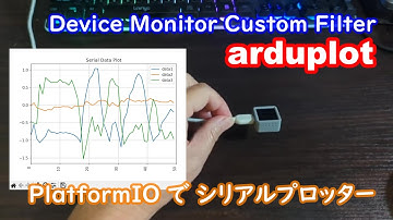PlatformIOでシリアルプロッターを動かす arduplot をインストールする