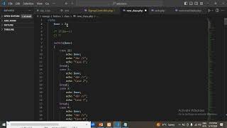 Switch Statement and if Looping & Branching web development LEC 4