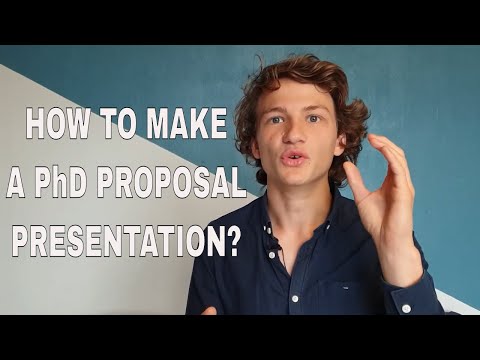 Video PhD proposal presentation | How to make a short phd... - youtube