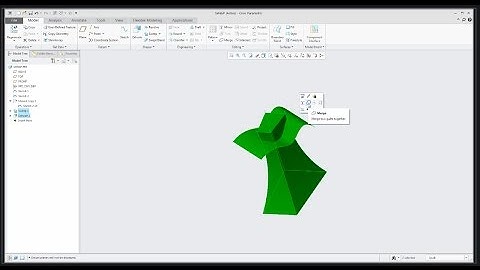PTC Creo 4.0 tutorial: Sweep or How to orient profile and sketch