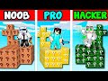 MINECRAFT: ISLA DE LUCKY BLOCK NOOB vs PRO vs HACKER 😂❓ INVICTOR y ACENIX