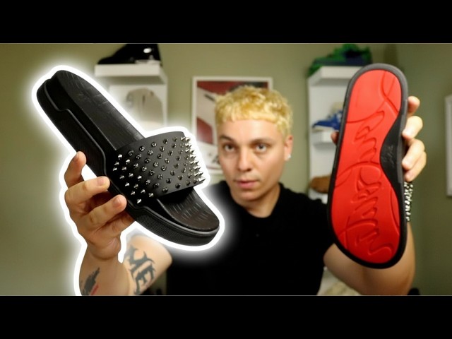 YOU HAVEN'T SEEN THESE! Christian Louboutin Pool Fun Spiked Red