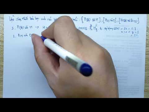 Video Lập công thức hóa học của hợp chất tạo bởi P và H - P... - youtube