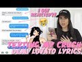 TEXTING MY CRUSH DEMI LOVATO "TELL ME YOU LOVE ME" LYRICS (gone wrong) | Just Sharon