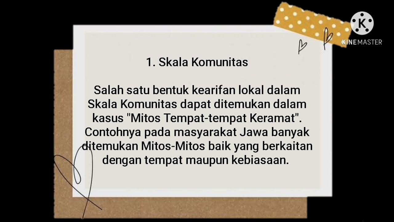 Manfaat Kearifan Lokal; Konsep pancasila YouTube