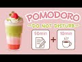 3-Hour Pomodoro Timer (50/10) · Study With Me 🍓 Strawberry Matcha Latte | cute cafe jazz · focus