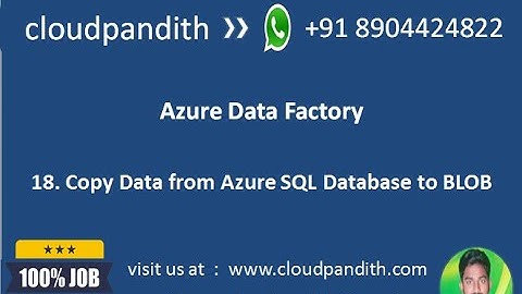 Azure Data Factory || Copy Data from Azure SQL Database to BLOB in Azure Data Factory