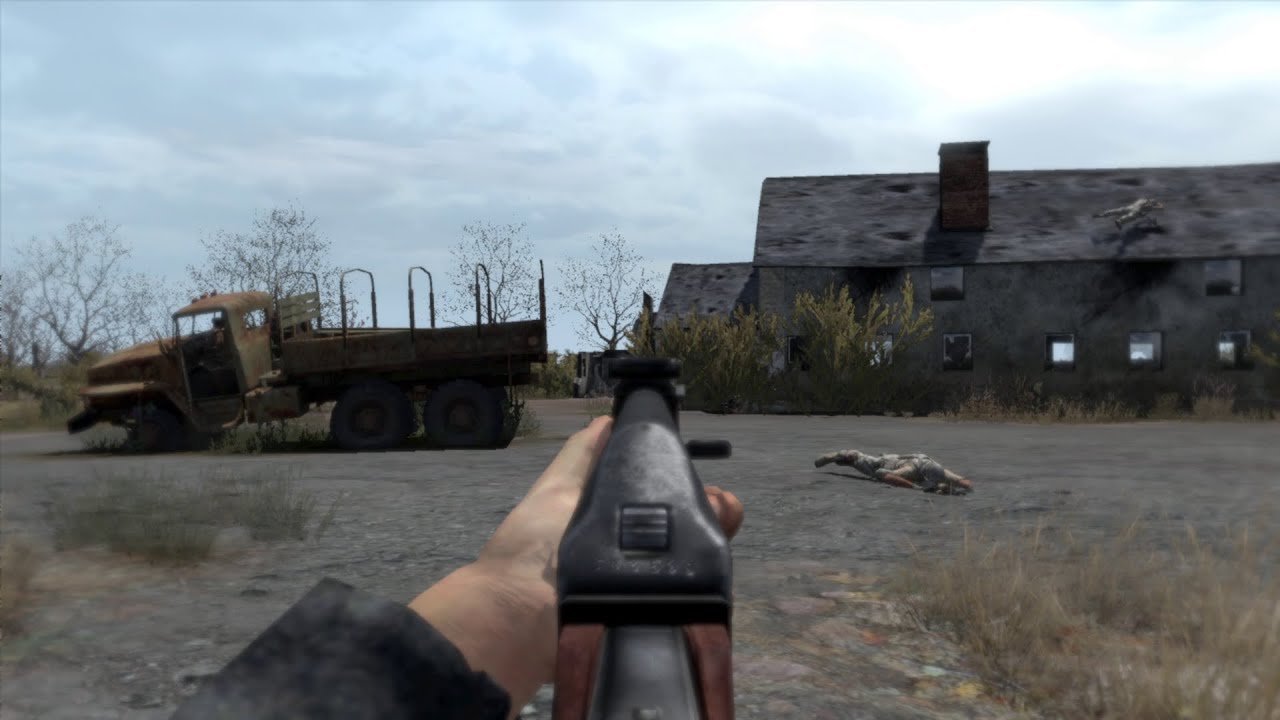 Arma 2 Too Realistic. Rooftop Firefight