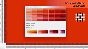 Color Atlas in Weaves | TUKAstudio Video Help | Fabric Design Software | Weaves