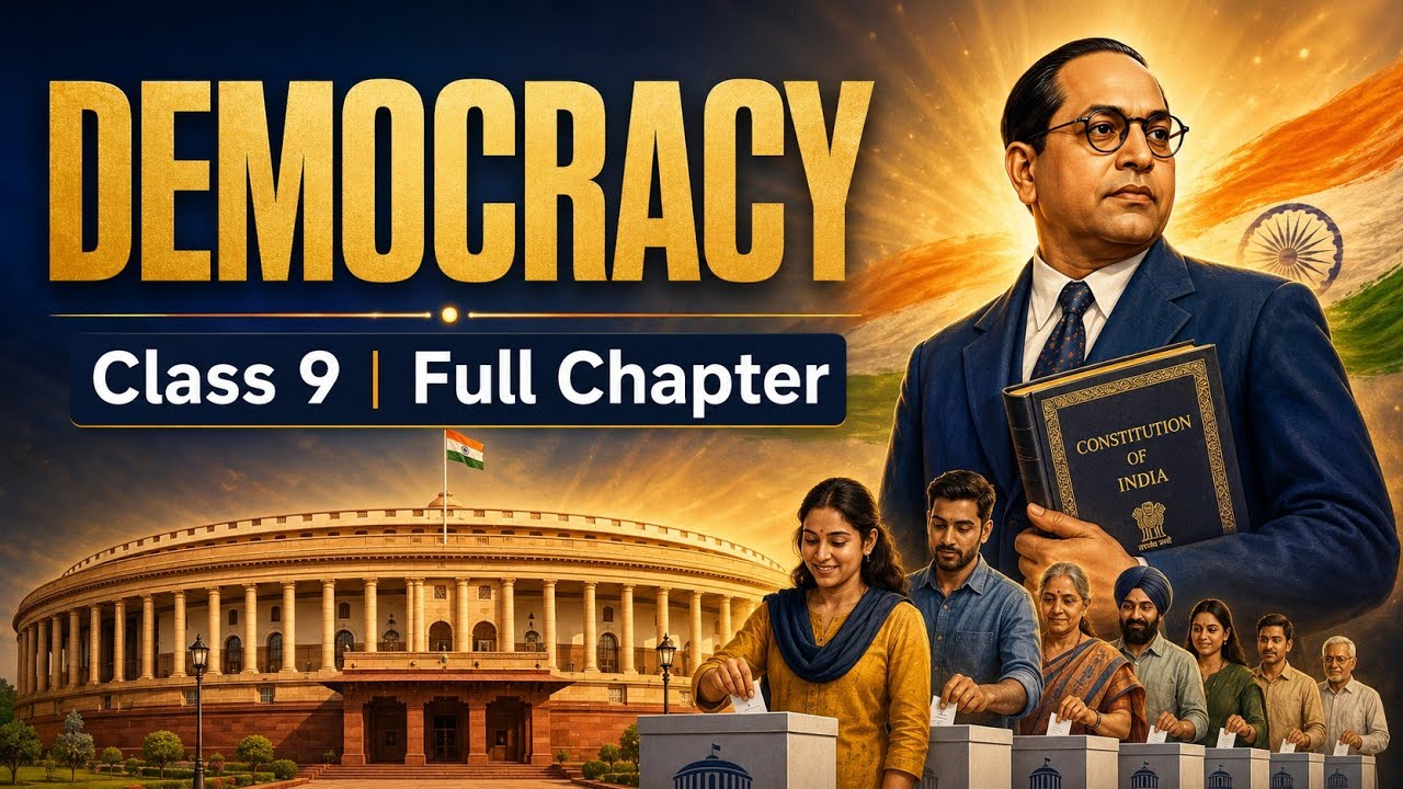 democracy class 9 (animation) | class 9 political chapter 6 | sst democracy new ncert