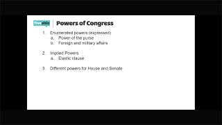 AP US Government CRAM – Legislative & Judicial Branch