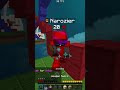 The Perfect Bedwars fight vs platinum 4  #minecraft #hypixel  #speedrunners