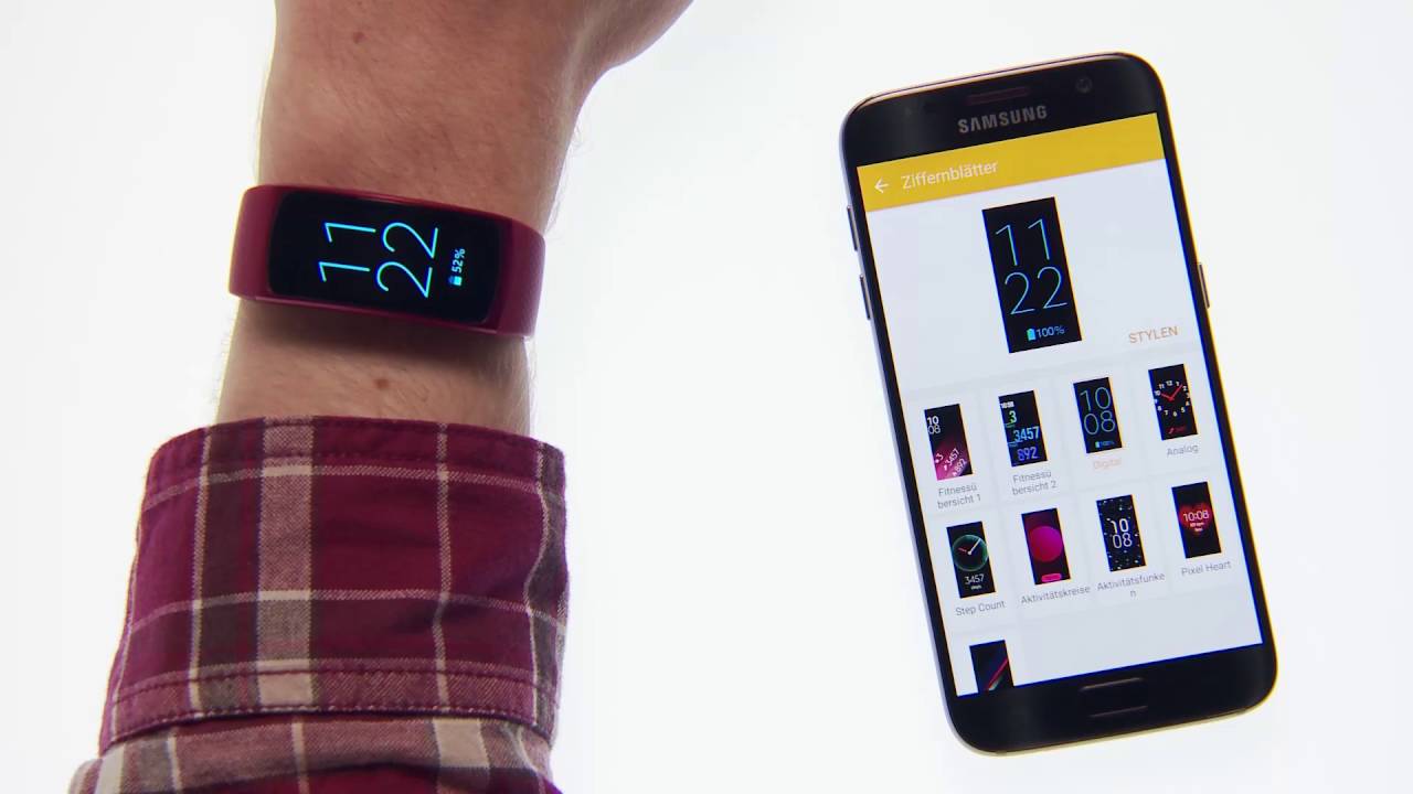 Samsung Gear Fit2 Features im GearManager YouTube