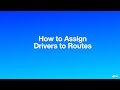 How to Assign Drivers to Route Plans?