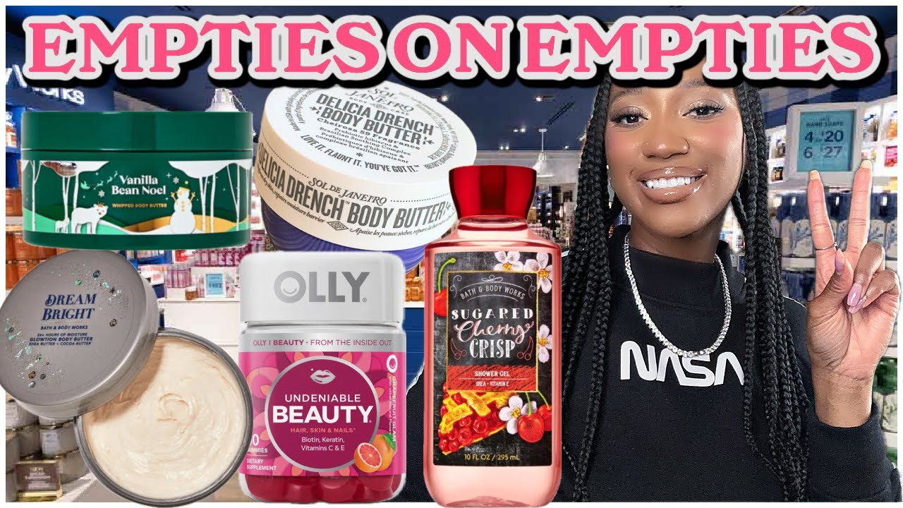 END OF WINTER EMPTIES| I USED UP A LOT| MAKING SPACE IN THE COLLECTION ♻🚮