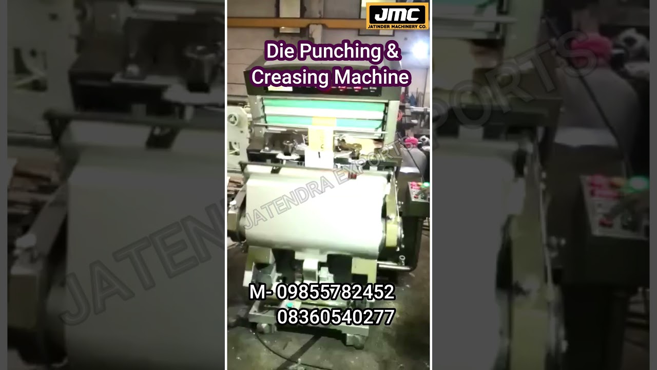 Die Punching & Creasing Machine 