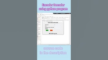 encode decode using python  program