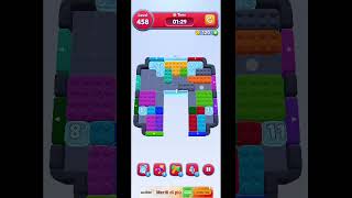Color Block Jam level 458. Solution. #colourblock #colorblockjam #level458