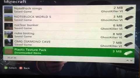 Tutorial: How to download custom maps on Xbox 360 Minecraft Part 1