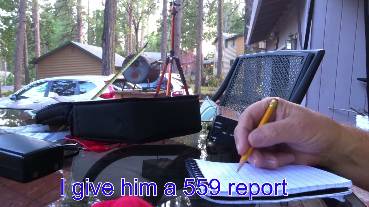 MFJ-1899t portable antenna and AXT1 elecraft adapter on a KX-2