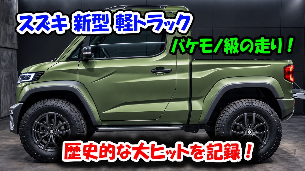 ついに公開】2027年型スズキ軽トラック｜80万円?!小さなピックアップに