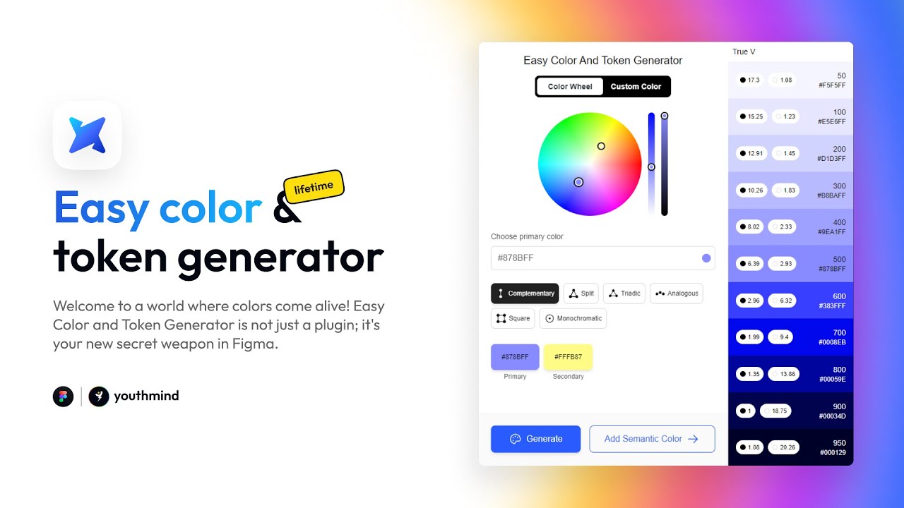 Easy color and token generator figma plugin walkthrough 2024 - YouTube