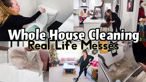 MASSIVE CLEAN WITH ME / EXTREME SPEED CLEANING MOTIVATION / ALL DAY WHOLE HOUSE CLEANING