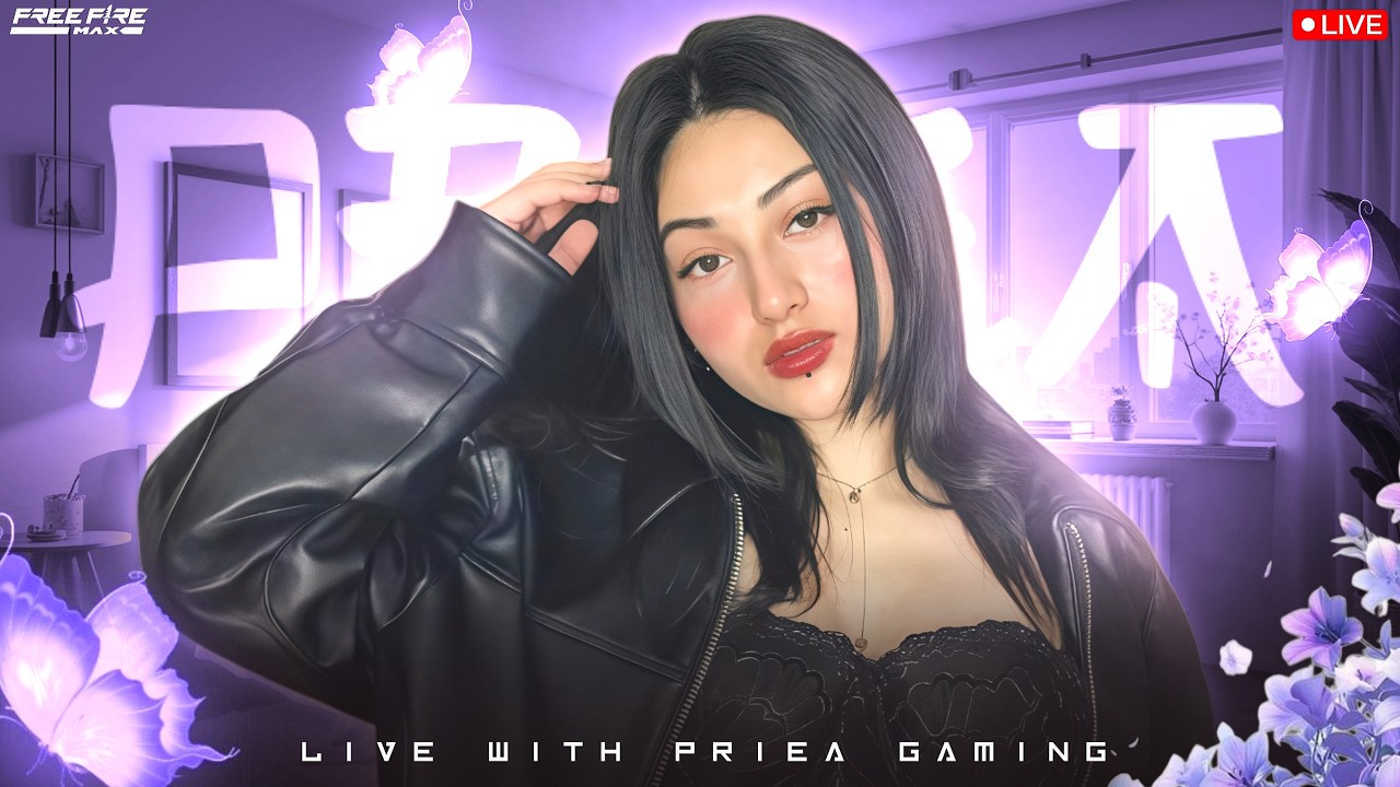 PRIEA GAMING IS BACK VS WITH SUBSCRIBERS 😎 LIVE CUSTOM🔥  #freefire #shortsfeed #shorts #girlgamer