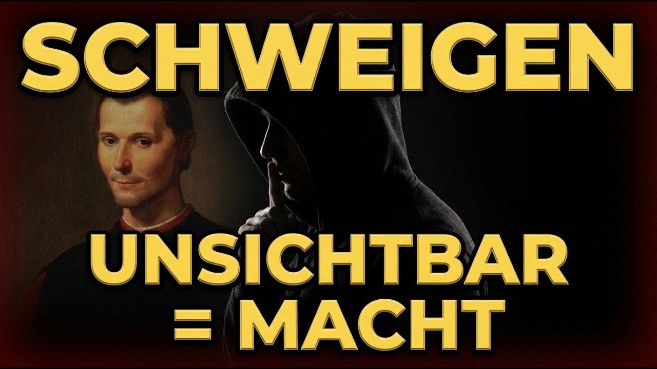 Werde UNSICHTBAR Warum Schweigen deine stärkste Waffe ist Machiavelli