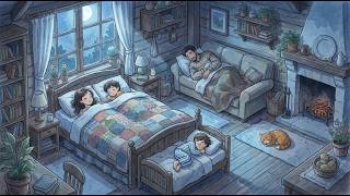Celebrity Cozy Snowstorm Night in Remote Cabin | Quiet Winter Routine |Ghibli-Inspired Animation Profile