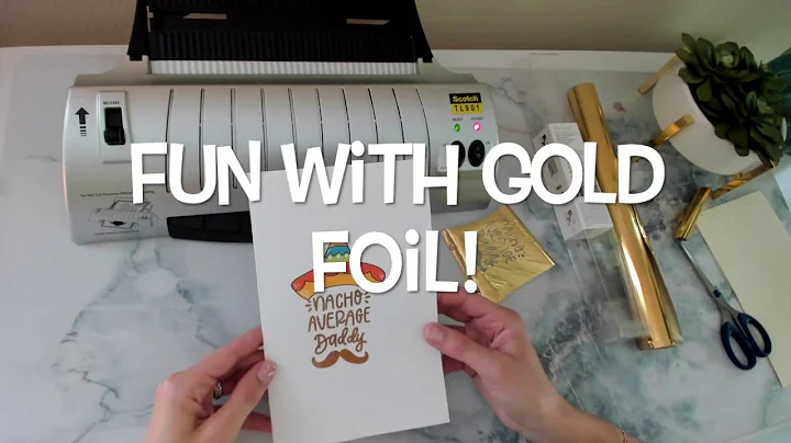 How to Add Gold Foil to a Greeting Card in 3 Easy Steps! || Foil Greeting Cards || Heidi Swapp