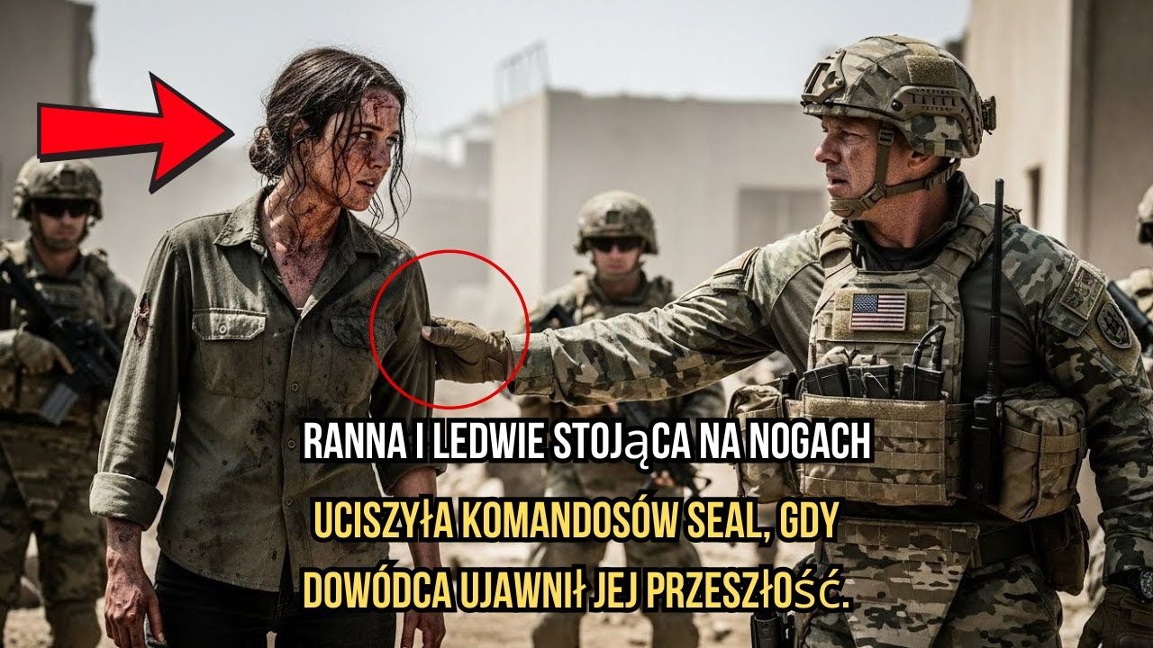 Ranna, ledwo trzymając się na nogach — uciszyła SEALsów, gdy dowódca ujawnił jej przeszłość.