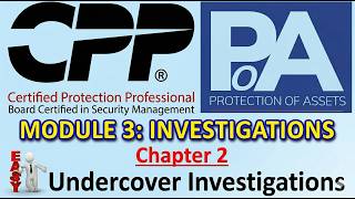 Module 3 - Chapter 2/8:  Undercover Investigations Complete Chapter 2
