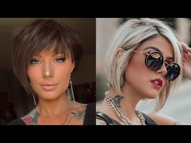 45+ Homecoming Short Bob Haircuts (Gold Blonde) With Short Hair Hairstyles 4 Women Over 40 2022-23 😎
