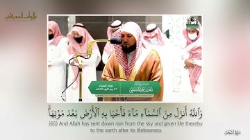 المعيقلي يترنم بأداء مميز وبتنقلات بديعة من سورة النحل 65-72_78-83|عشاء17-3-1443هـ