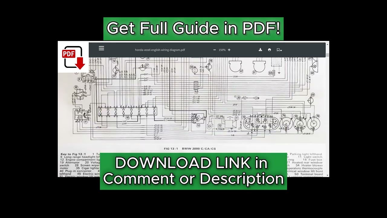 DIAGRAM] Honda Vezel English Wiring Diagram - YouTube