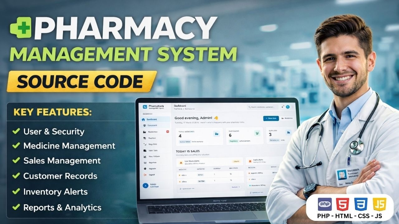 Pharmacy Management System PHP Full Project Demo + Source Code Billing ...
