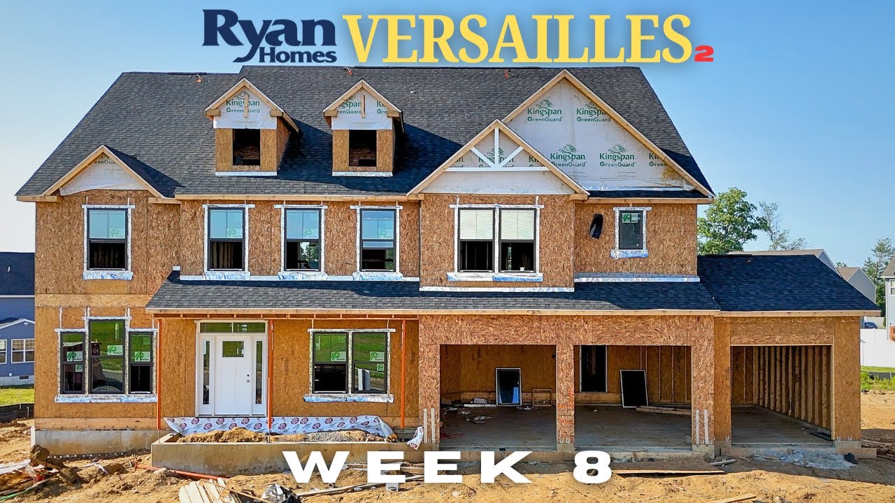 Week 8: Full House Tour!! | Ryan Homes Versailles 2 Construction Update