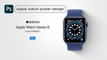 Apple Watch Poster Design in Adobe Photoshop / #blendlayer