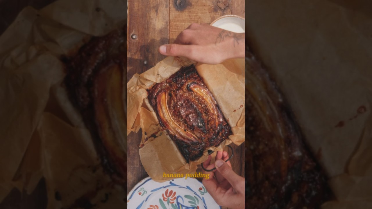 Moist & Sticky Banana Pudding 🍌which is healthier than regular banana breads 💪 