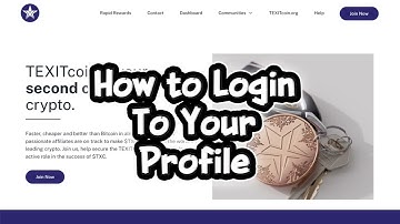 How to login to your profile