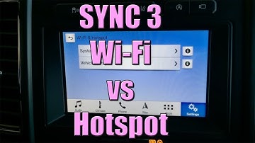 Difference between SYNC 3 Hotspot and Wi-Fi