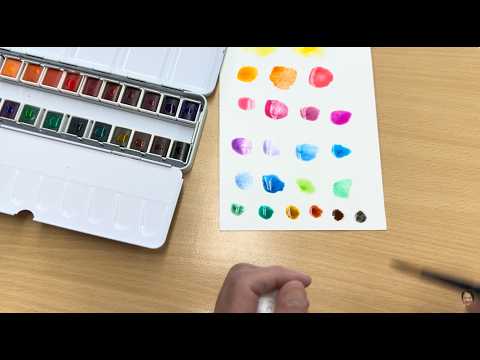 Winner Unboxing Woomer watercolor home travel set of 24 colors