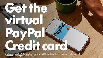 How to get the virtual PayPal Credit card