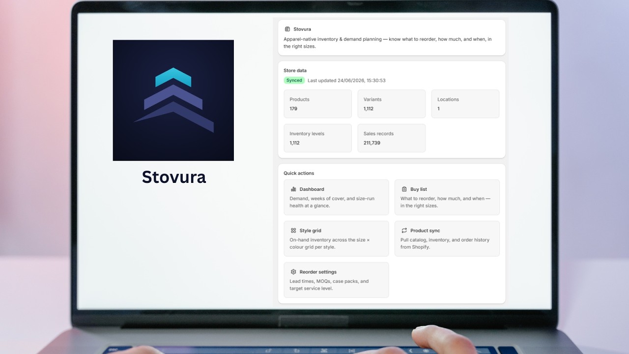 Stovura demo video preview