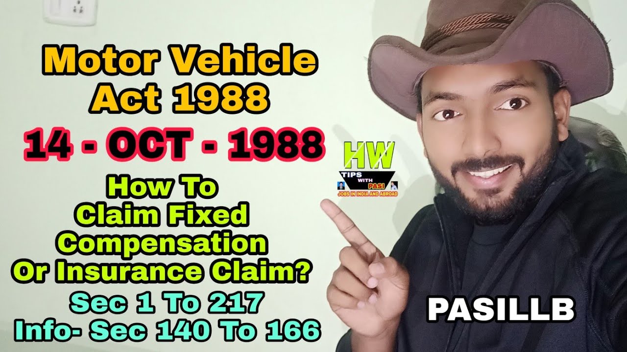 PASILLB LLB1stSem MVAct1988 Motor Vehicle Act 1988, Fixed