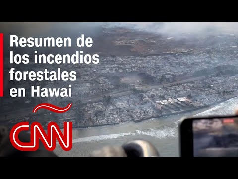 Así está la situación de los incendios forestales en Hawai