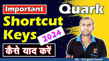 QuarkXPress Ki Shortcut Keys Kaise Yaad Karein | Technical Ayansh | 2024 | Quark Shortcut Keys |