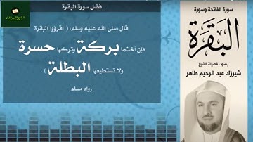 سورة البقرة  القارئ الشيخ شيرزاد عبدالرحمن طاهر / قراءة خاشعة