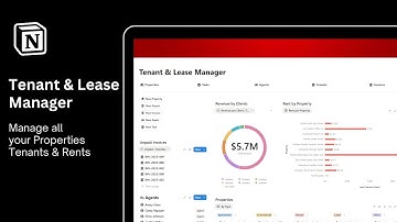 Notion Tenants & Lease Manager Template Tour ( FREE Download )